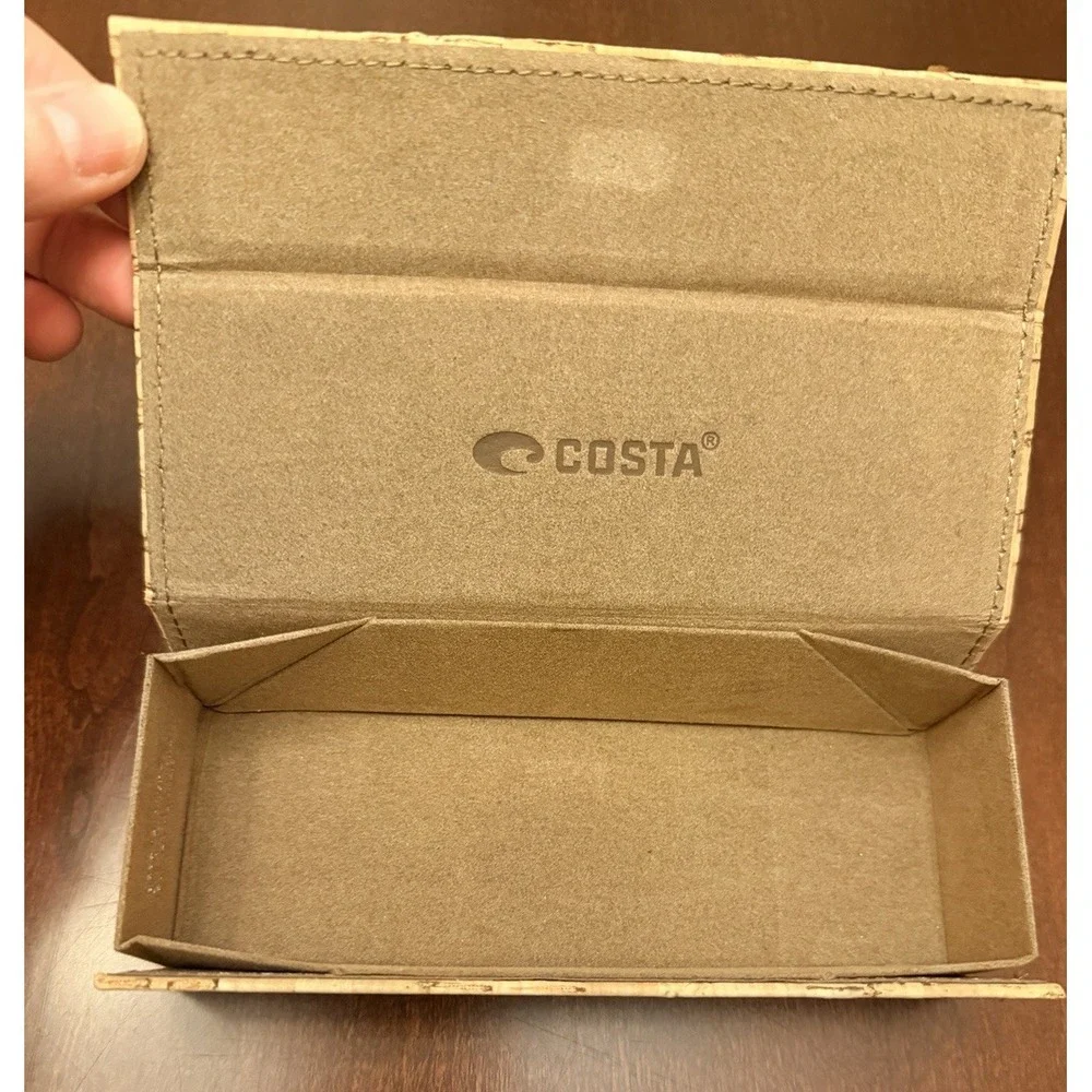 Costa Del Mar Cork Foldable Magnetic Close Sunglass Eyeglass Case